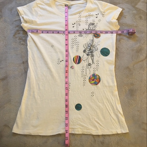 Element white blue circles tee Size M - Picture 5 of 5